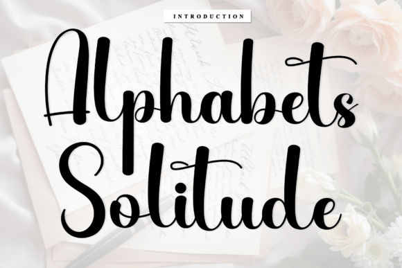 Alphabets Solitude: A Script Font That Elevates Your Brand