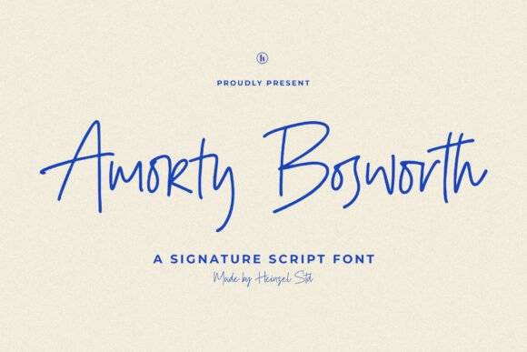 Amorty Bosworth: A Font That Feels Like a Personal Signature