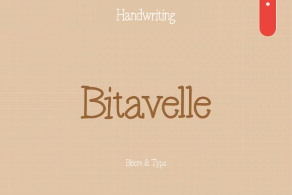 Bitavelle: A Handwritten Font That Feels Like a Warm Welcome
