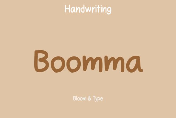 Boomma: A Playful Handwritten Font for Crafters and Product Creators