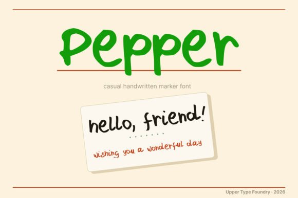 Choosing Pepper: A Casual Font That Gives Your Brand a Friendly Feel