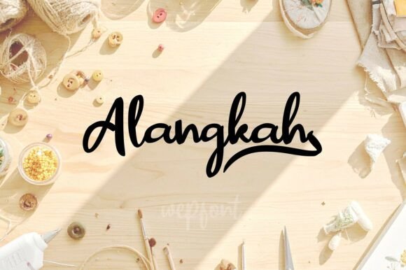Crafting Character with the Alangkah Typeface