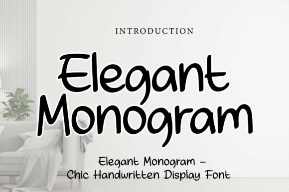 Discovering Elegant Monogram: A Font That Feels Like a Handwritten Signature