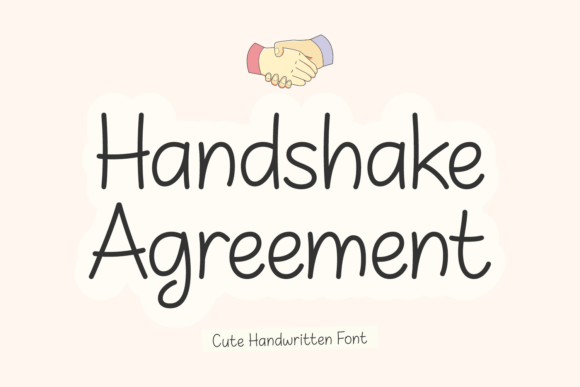 Handshake Agreement: The Friendly Font for Editorial Stories