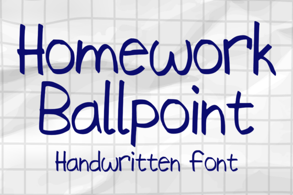 Homework Ballpoint: The Craft-First Font for Beautiful Products