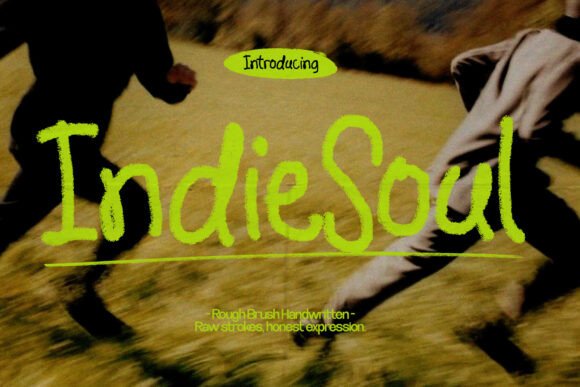 Indiesoul Font: A Raw Brush Typeface for Authentic Web Design