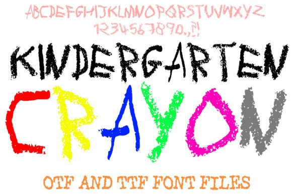 Kindergarten Crayon: A Handcrafted Font for Authentic Digital Branding