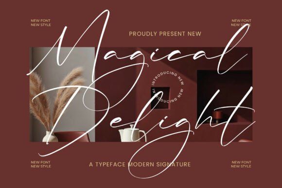 Magical Delight: A Signature Font for Modern Editorial Design