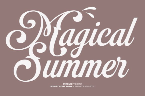 Magical Summer: A Bold Script Font for Modern Vintage Branding