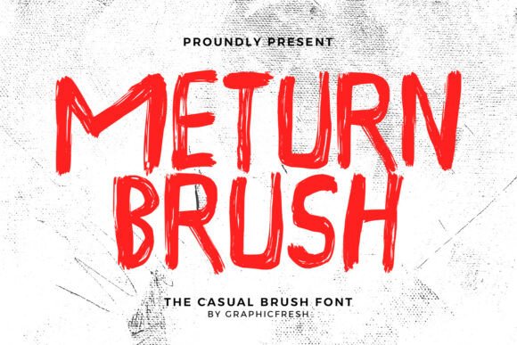 Meturn: The Craft-Friendly Brush Font That Feels Like Handwriting