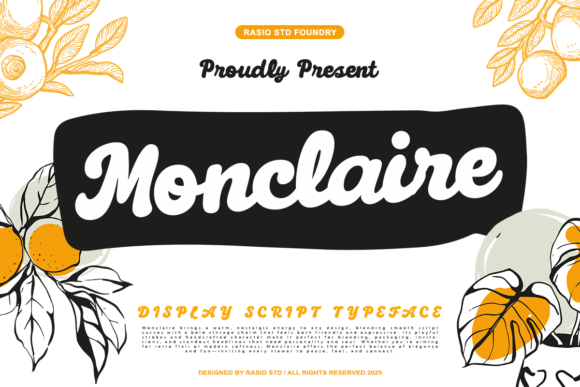 Monclaire: A Vintage Script Typeface Built for Modern Campaigns