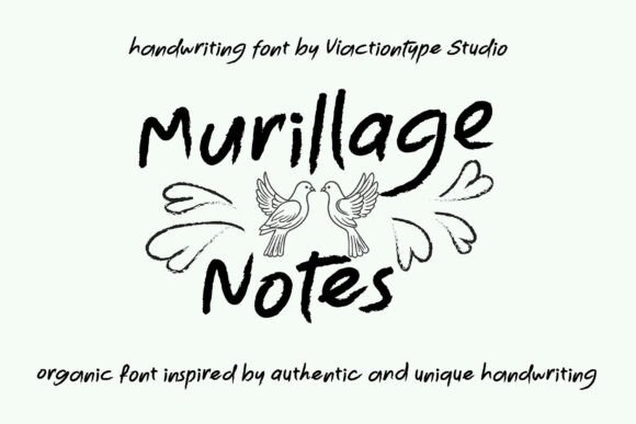 Murillage Notes: A Graceful Brush Font for Editorial Design