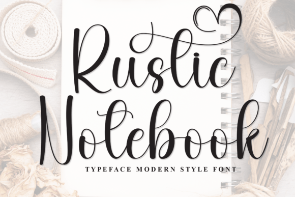 Rustic Notebook: The Font That Makes Your Business Feel Like Home