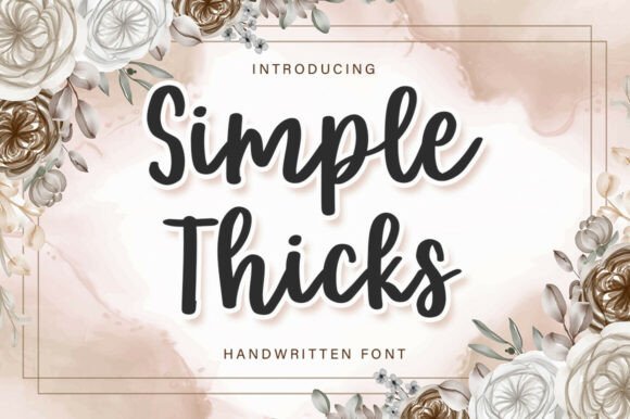 Simple Thicks Font: A Web Designer's Take on Digital Character