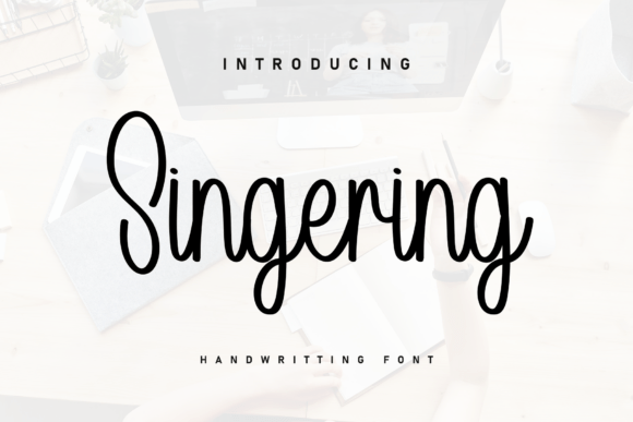 Singering: A Handwritten Font for Calm Editorial Moods