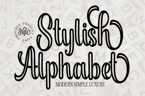Stylish Alphabet Outline: A Font That Brought Simplicity to My Web Project