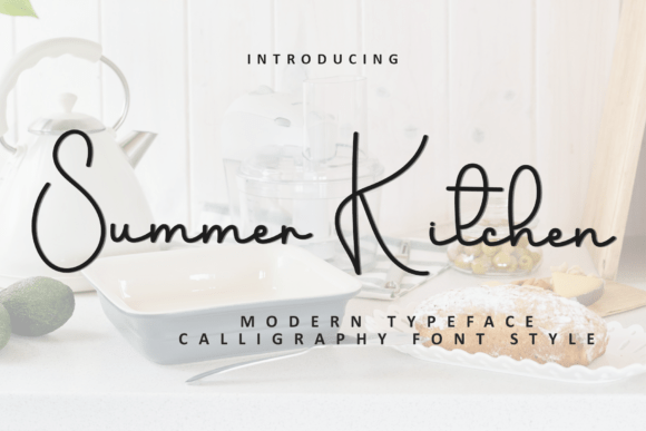 Summer Kitchen: A Warm, Handwritten Script for Timeless Brands