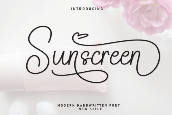 Sunscreen Font: A Handcrafted Script for Digital Branding