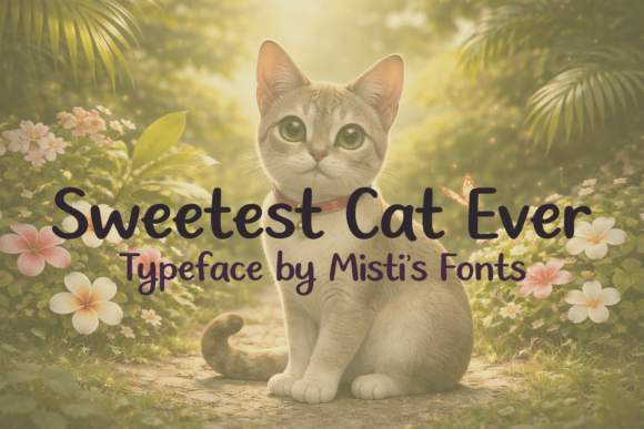 Sweetest Cat Ever: A Handwritten Font for Warm Digital Branding