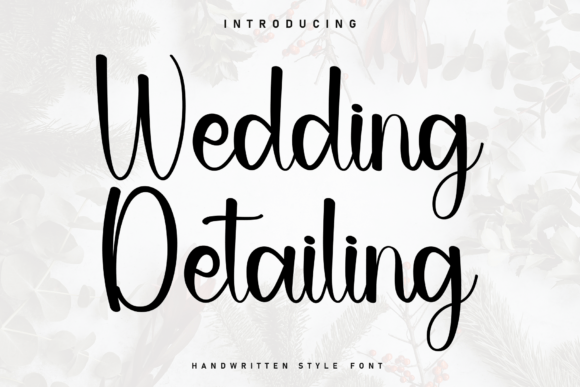 Wedding Detailing: A Charming Script Font for Digital Branding